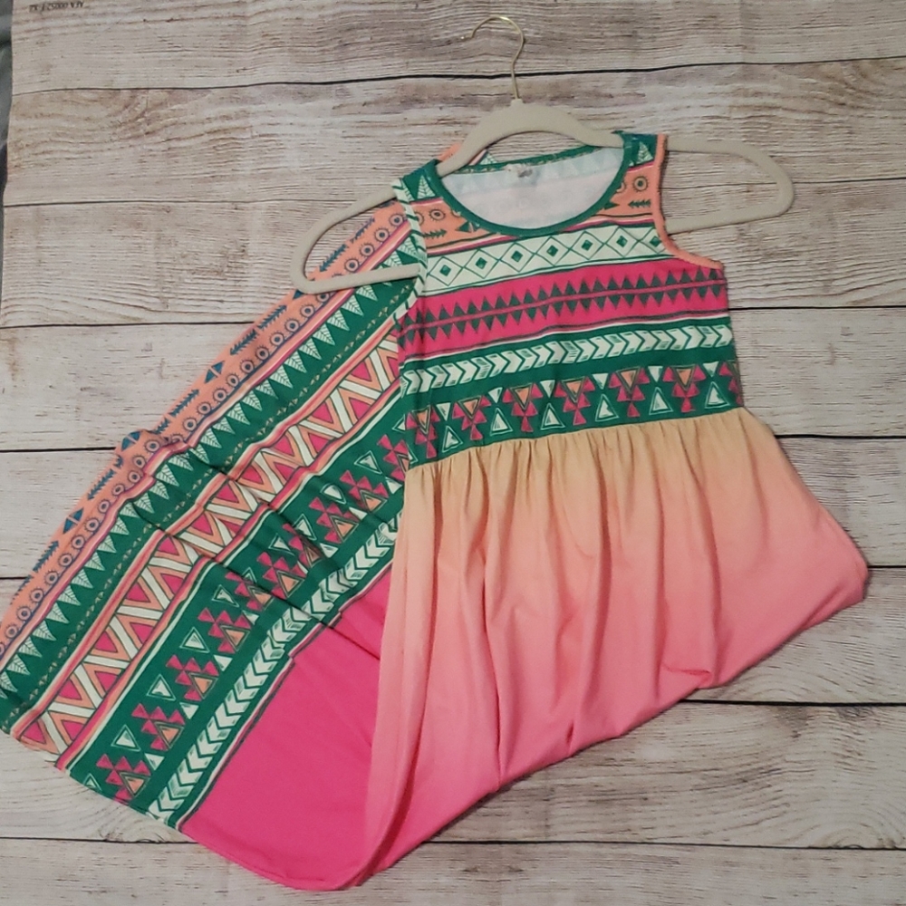 Emma & Elsa girls maxi dress | size 9y-10y